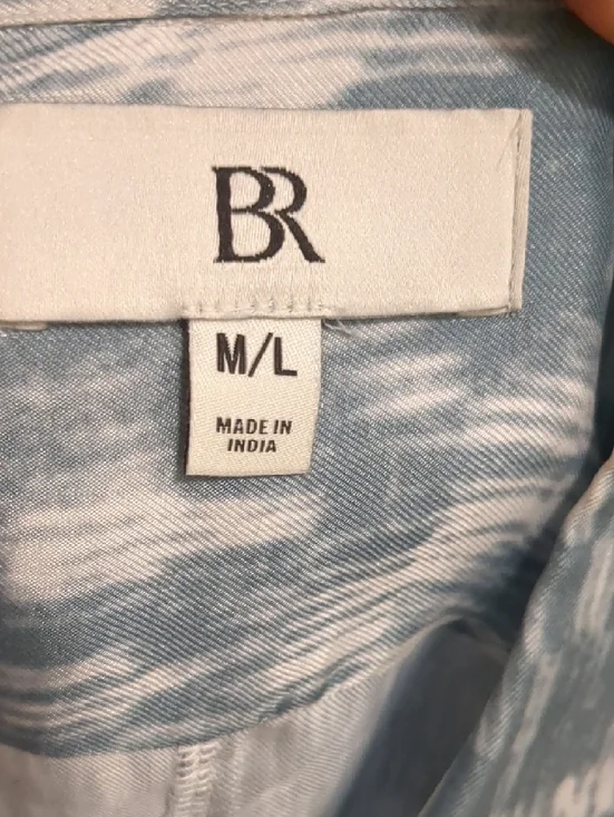 Banana Republic Blue and White Abstract Print Maxi Dress - Picture 10 of 10